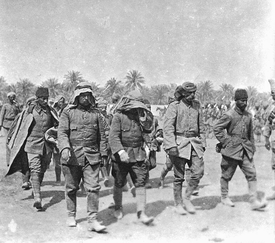 Turkish troops in Mesopotamia, 1916.