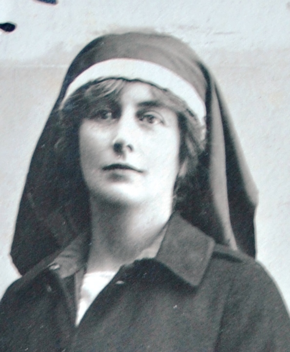 The Viscountess D'Abernon in nurses uniform.