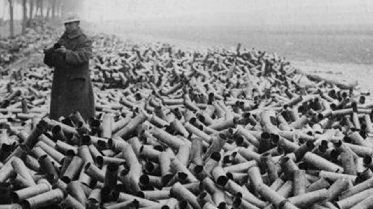 A sea of artillery shells, impossible to comprehend.